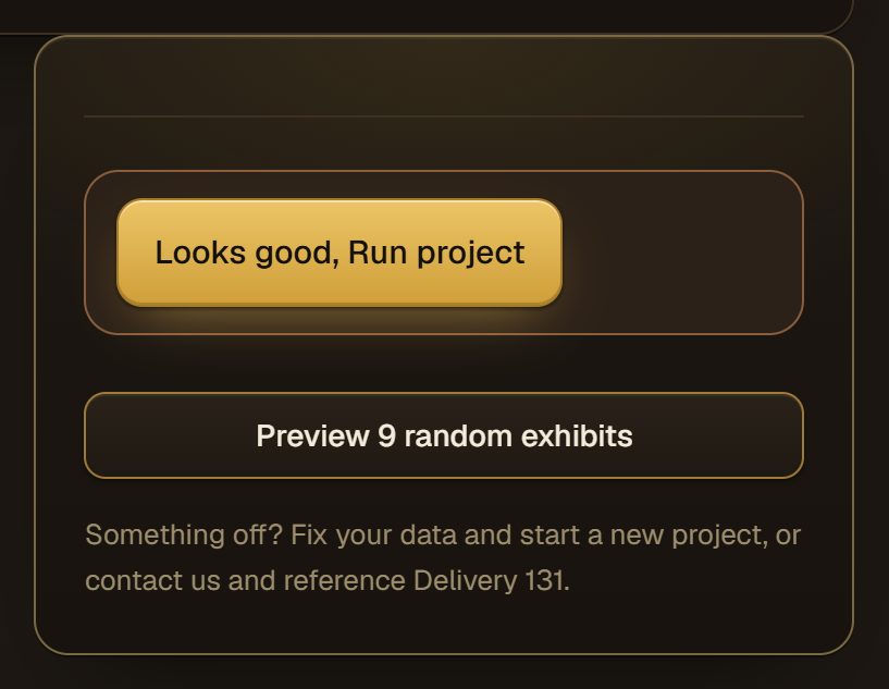 Preview or run