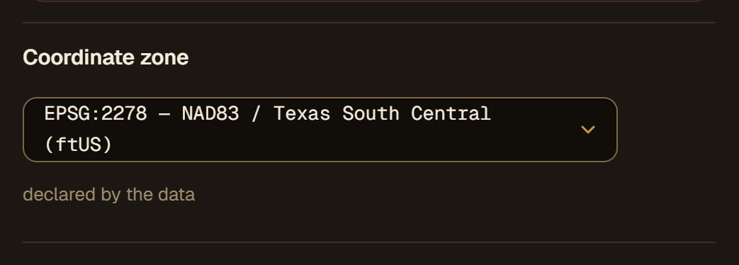 The coordinate zone check